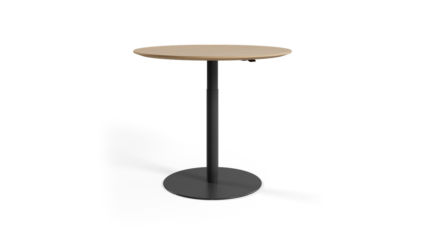 Pneumatic Disc Base Table on white background