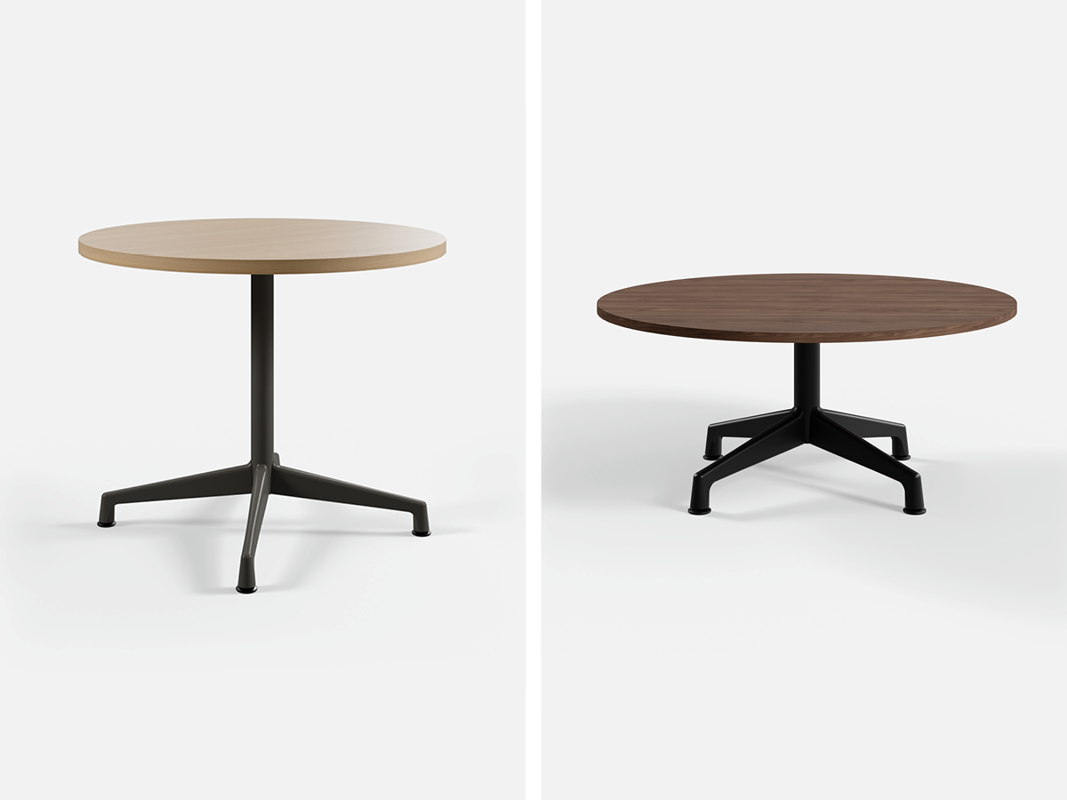 Sensation Next occasional table heights detail.