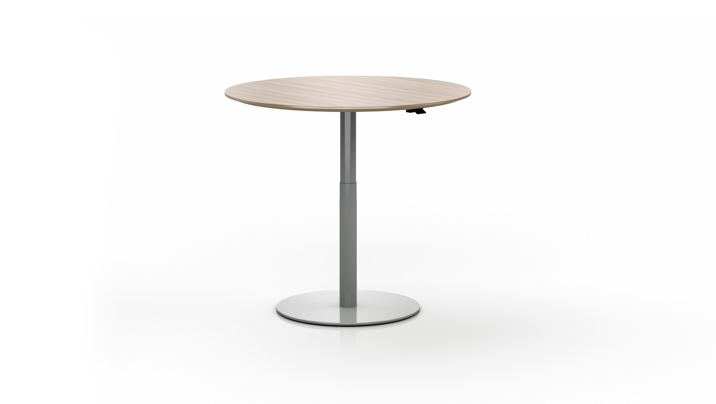 Pneumatic Disc Base Table on white background
