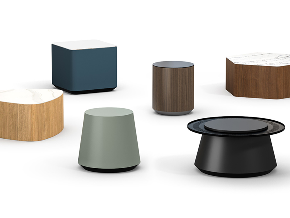 Oh Hey! tables in a variety of shapes and finishes.