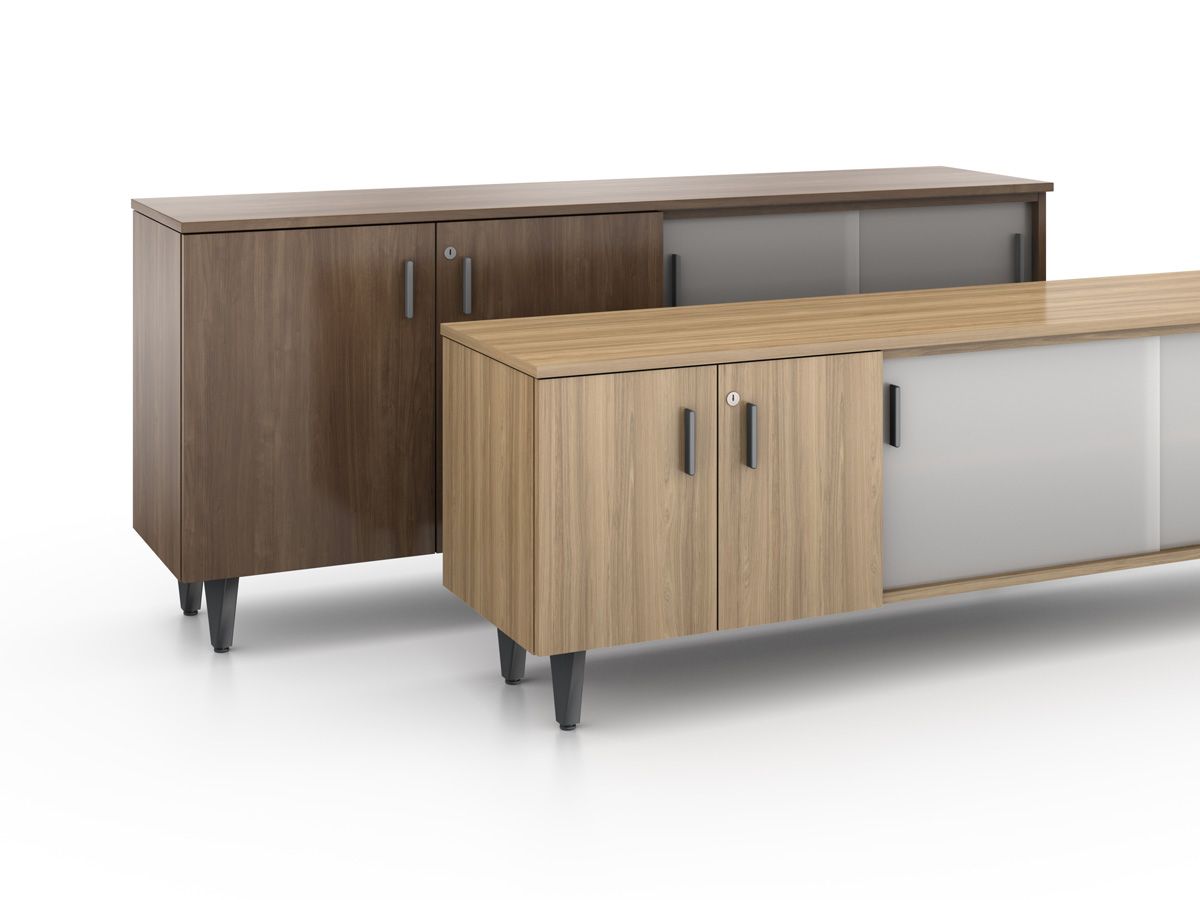 Odyssey EX credenza in 24 and 31-inch heights.