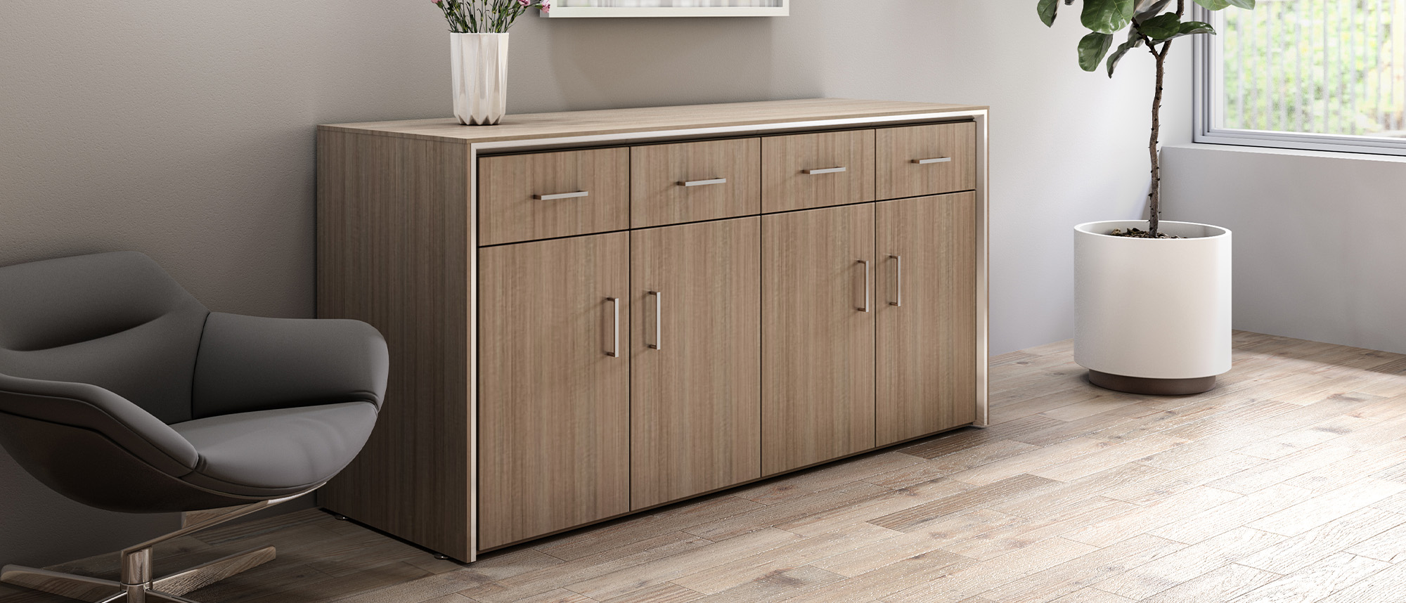 Stealth Credenza in conference room