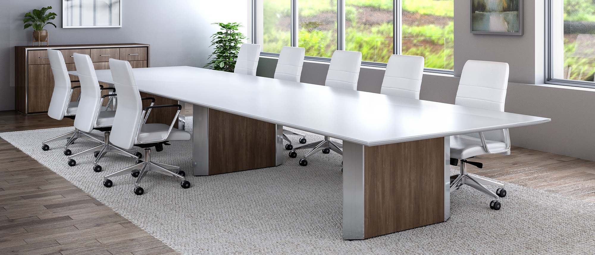 Stealth Conference Table in conference room