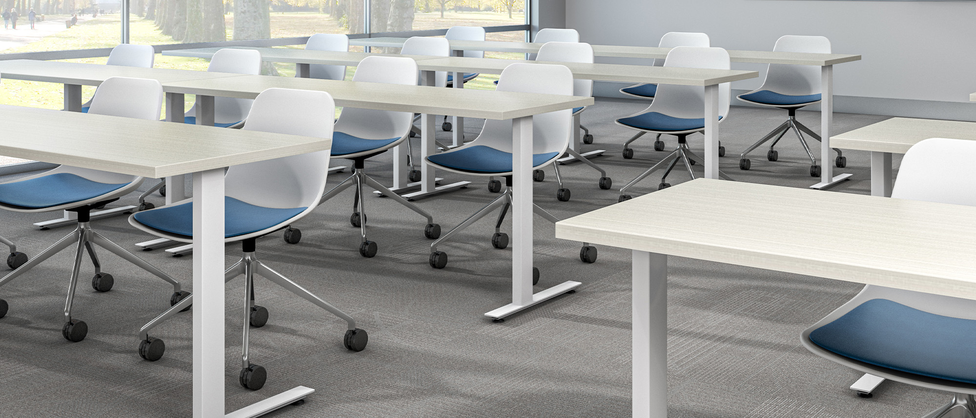 Solano Training Tables in classroom