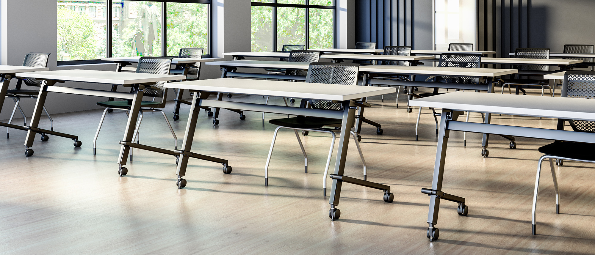 Quantum Training Tables in classroom