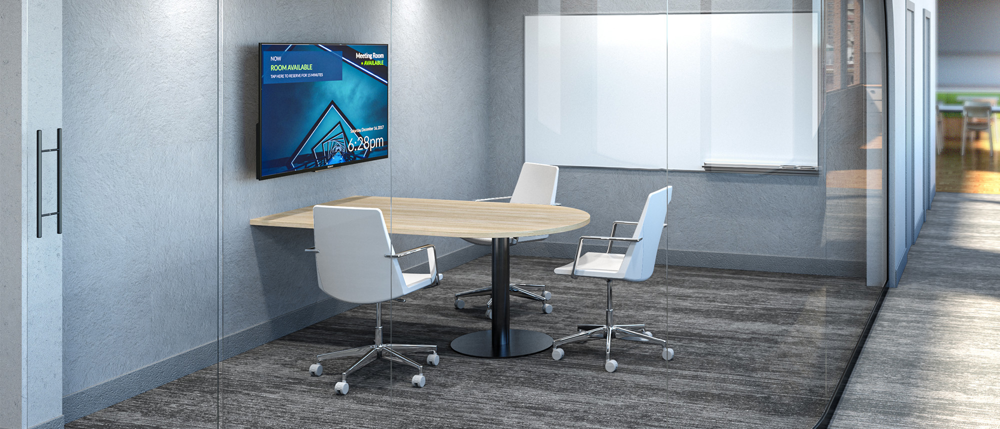 Preconfigured Videosharing Table in virtual conference space