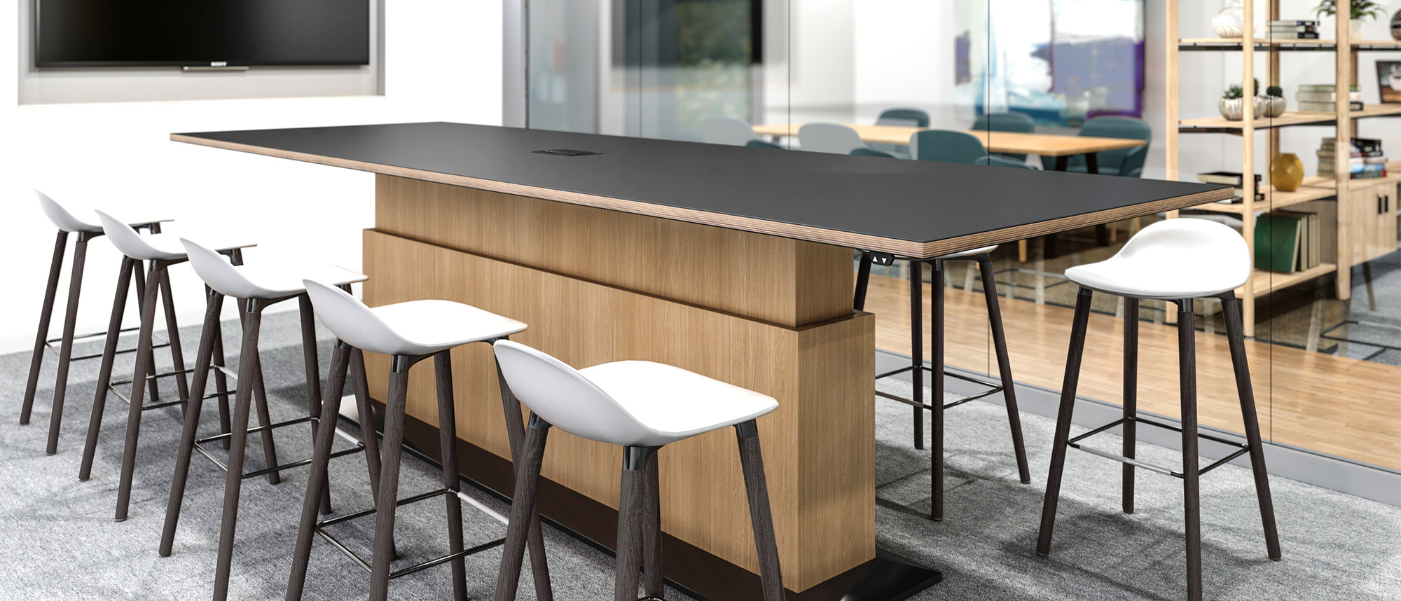 Lugano Conference Table in conference space
