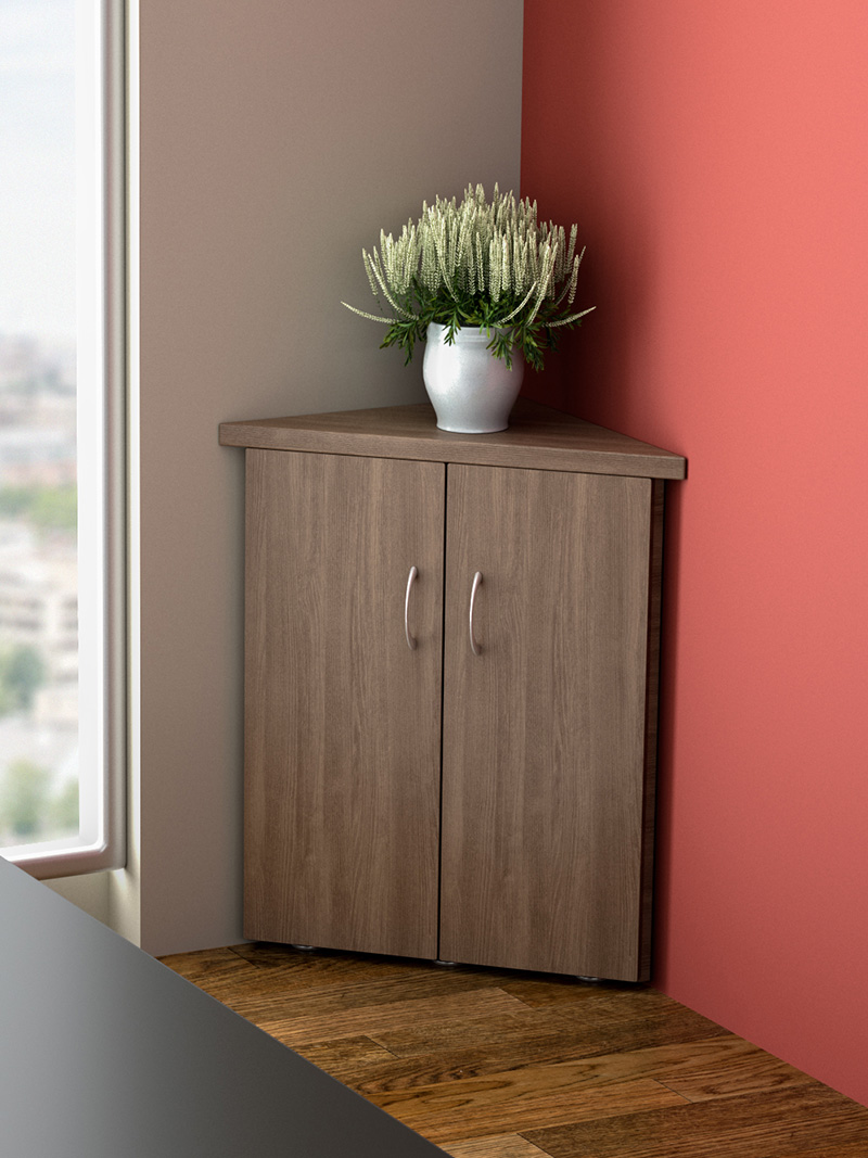 Universal Corner Cabinet in conference room
