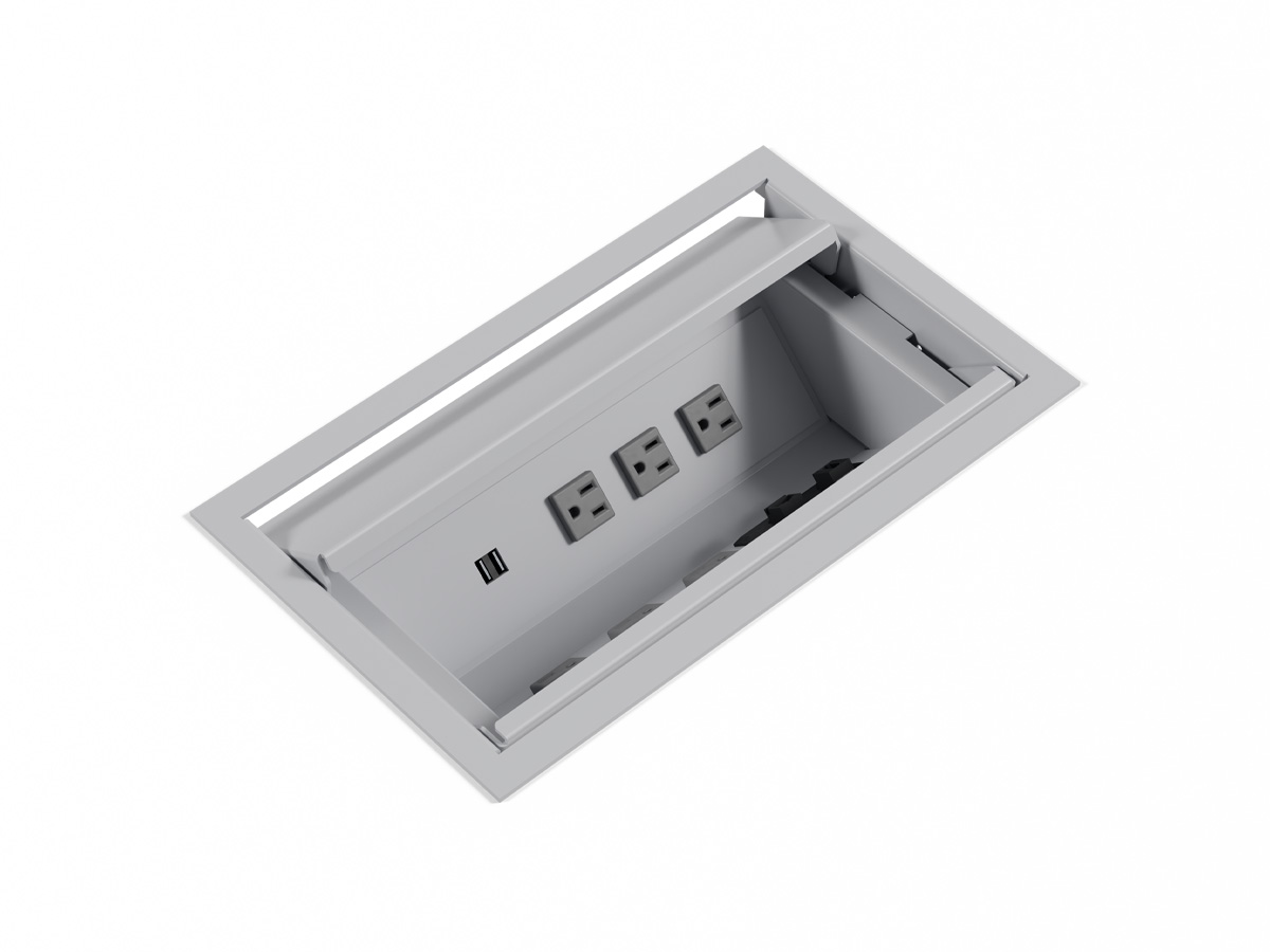 Oasis power unit retractable lids detail.