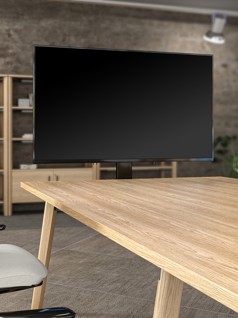 Universal Monitor Mount with TV in conference room
