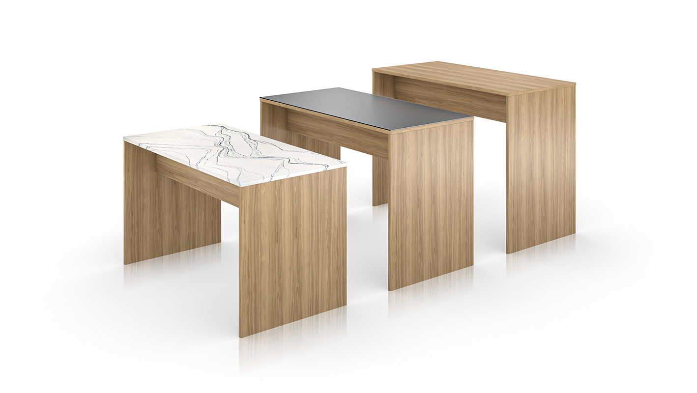 Landing Tables on white background