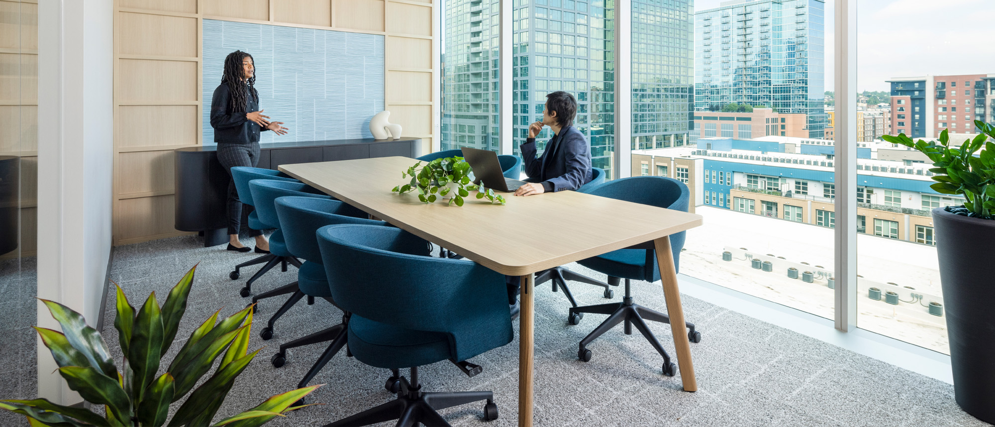 Ligouri conference table in Denver conference room.