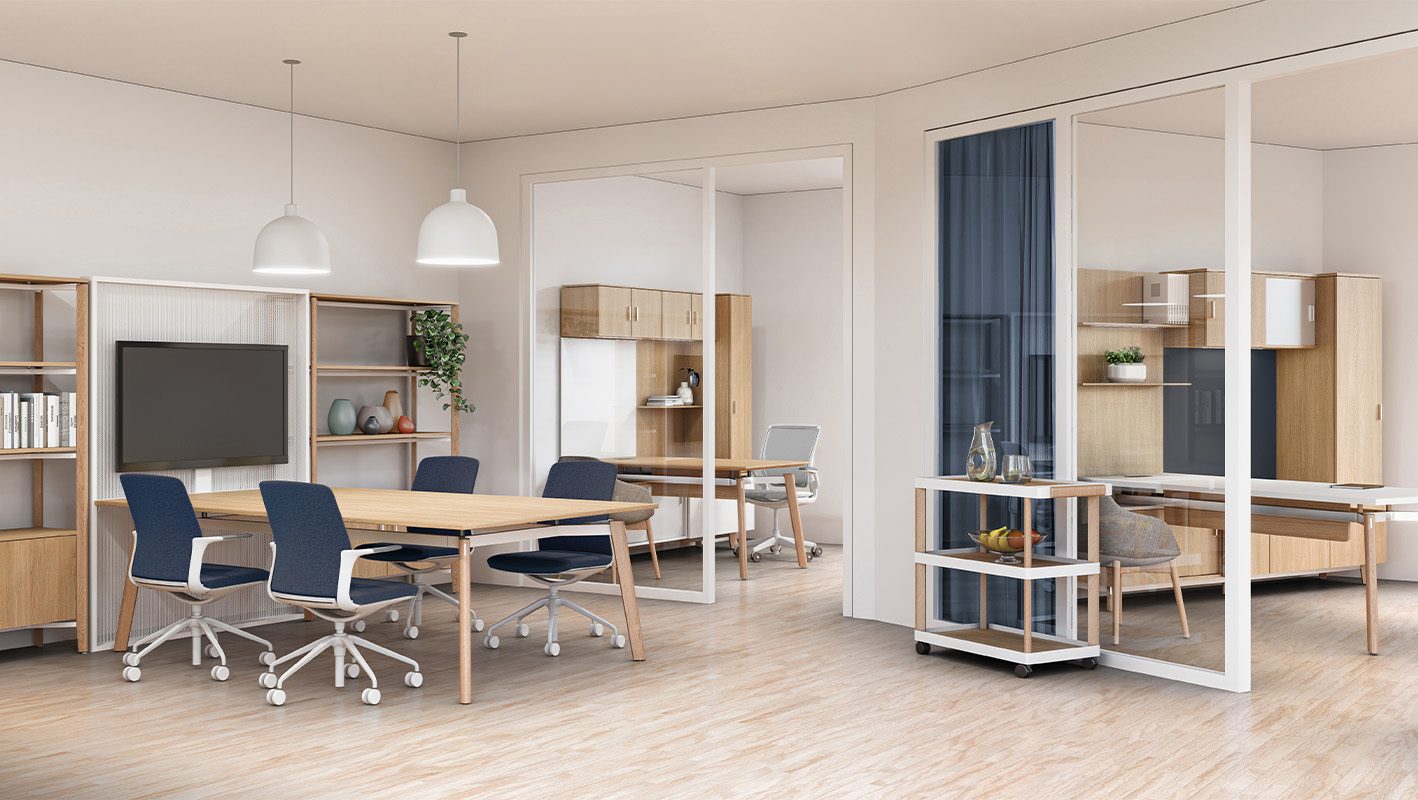 Office suite featuring a variety of Ligouri Collection products.