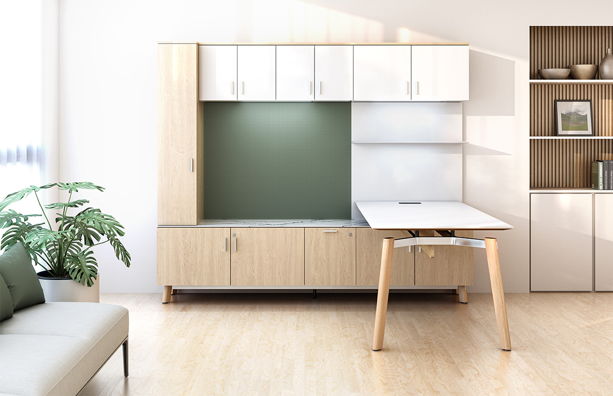 Ligouri Private Office profile in casual office suite.