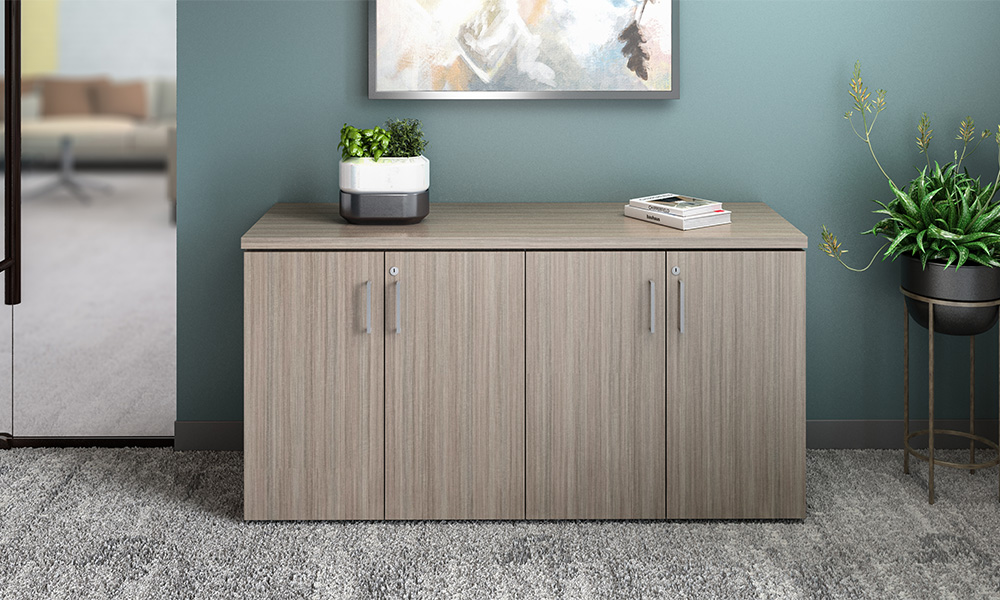 Foundation credenza in an office. 