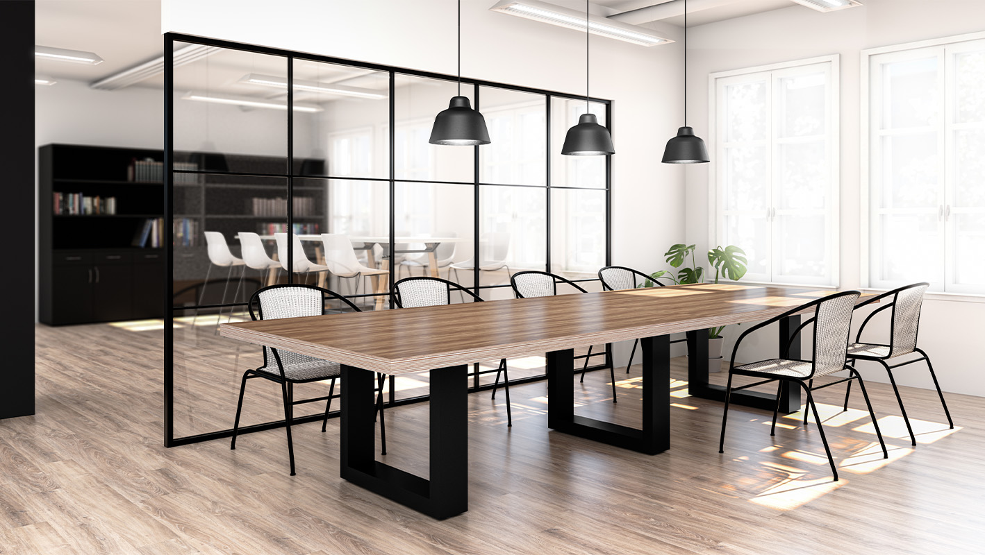 Statement table in meeting space