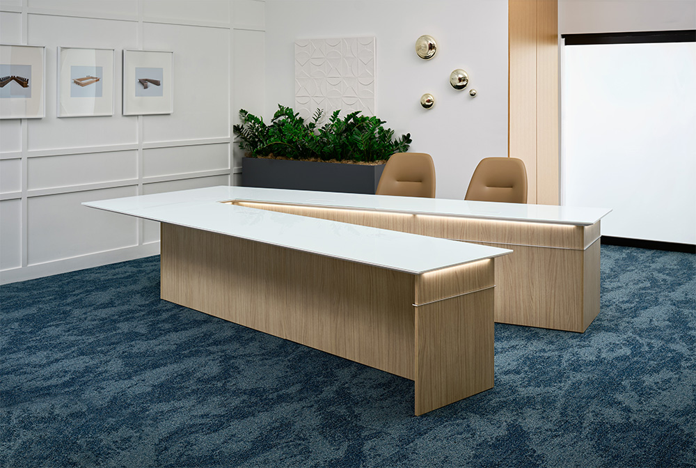 VOU table in a conference room. 