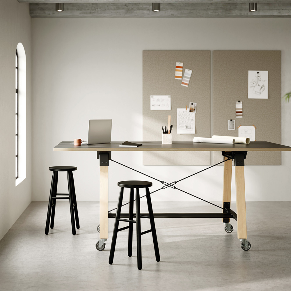 Adventure table in a conference room. 