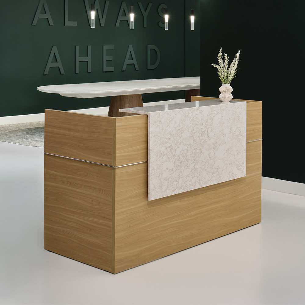 Affinity reception in an office setup. 
