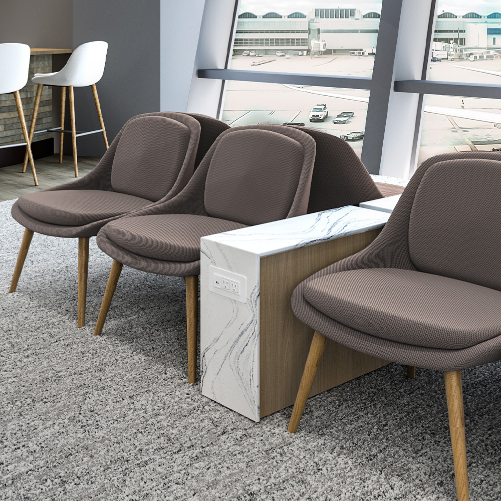 Cortina Side Table in airport lounge