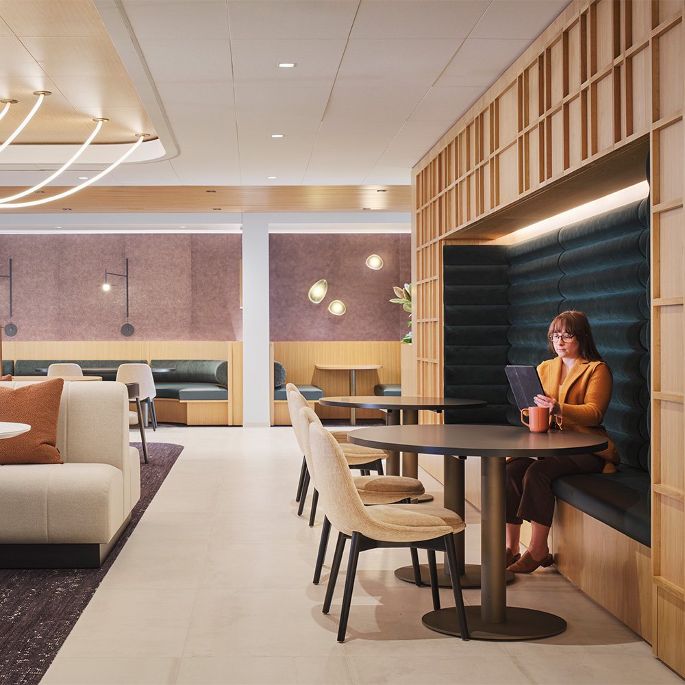Disc Base tables in cafe
