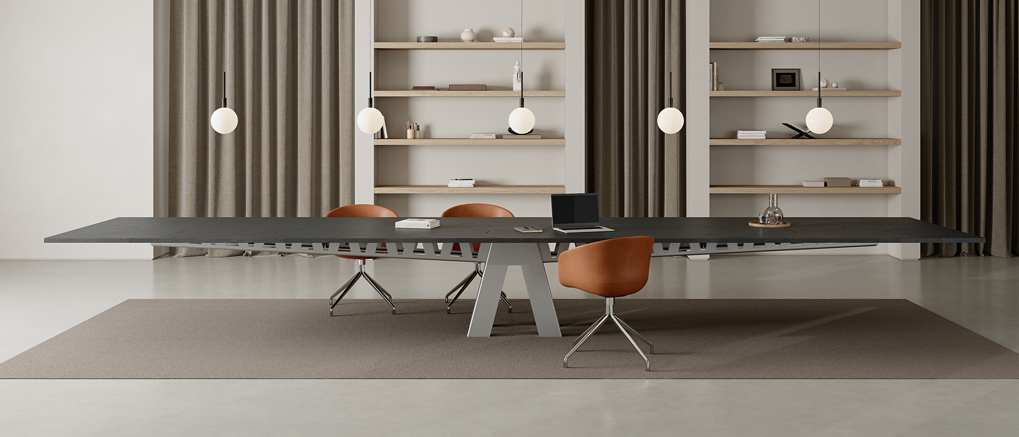 Equilibrium Table in Conference Room