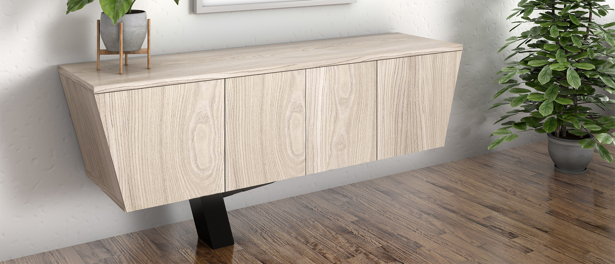 Equilibrium Credenza against wall