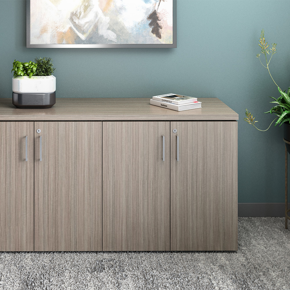 Foundation Credenza against wall