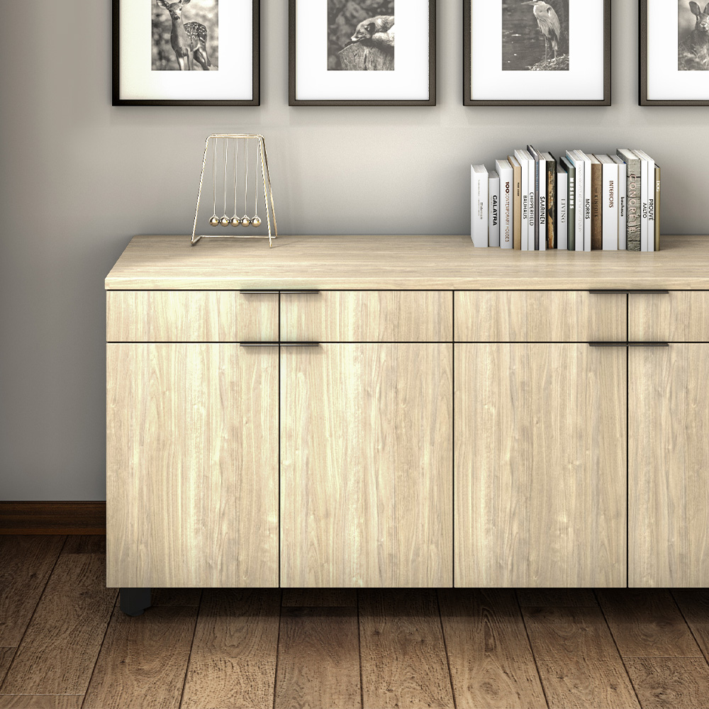 Impression Credenza against wall