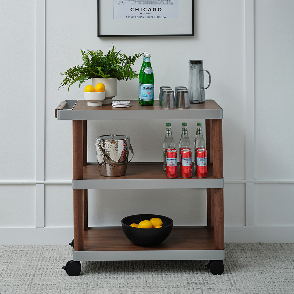 Ligouri Beverage Cart against wall