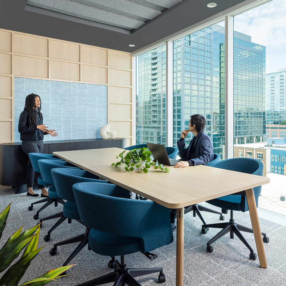 Ligouri conference table in Denver conference room.