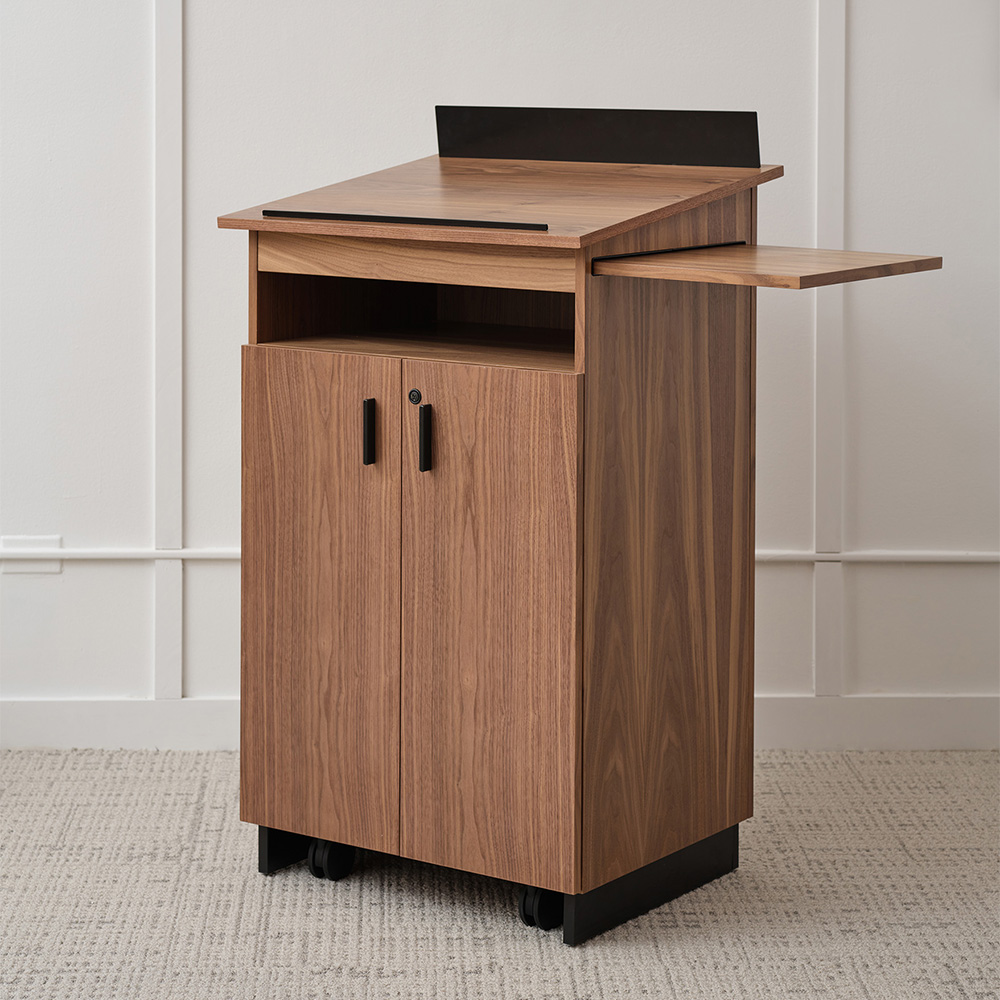 Ligouri Lectern against wall