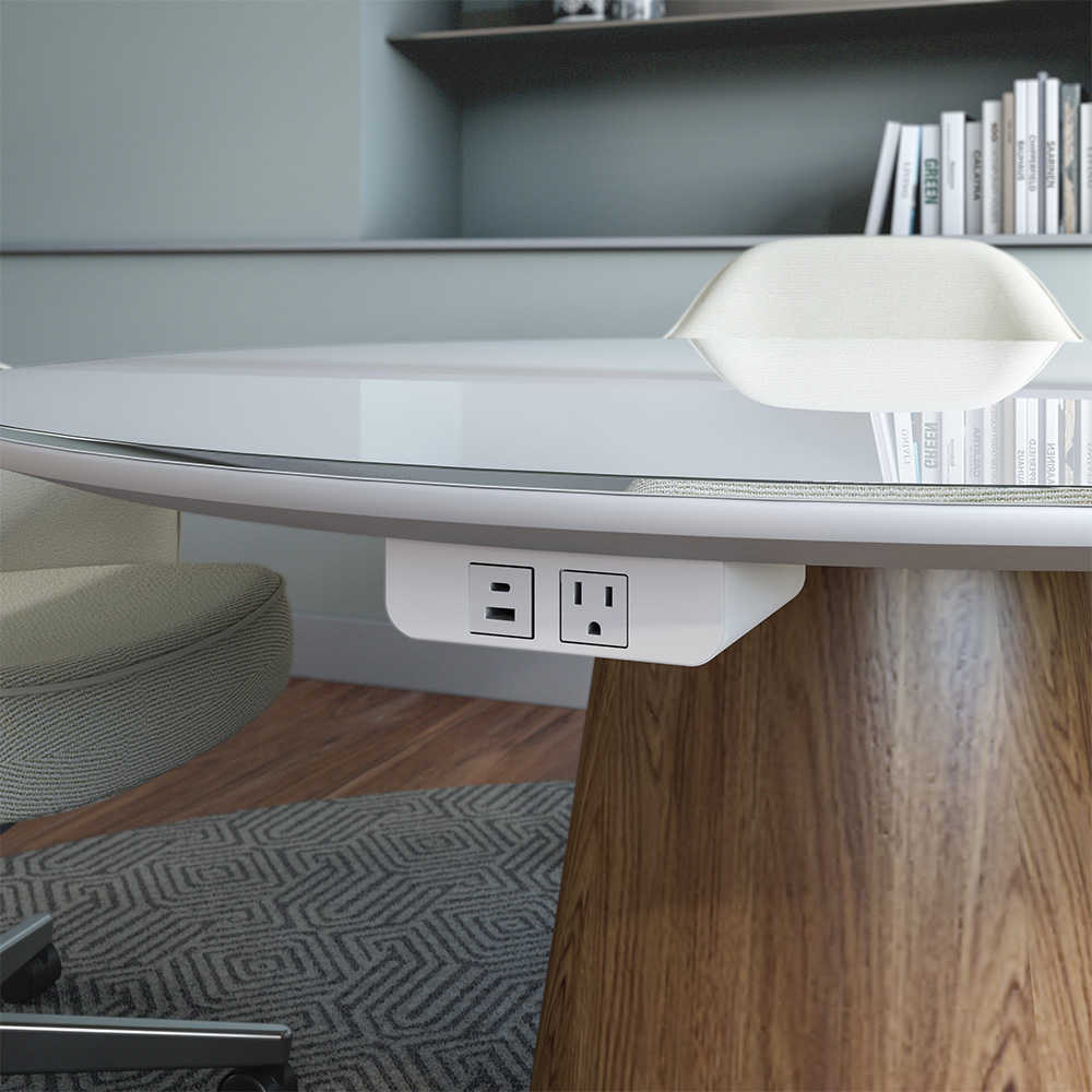Satellite Power Unit under worksurface