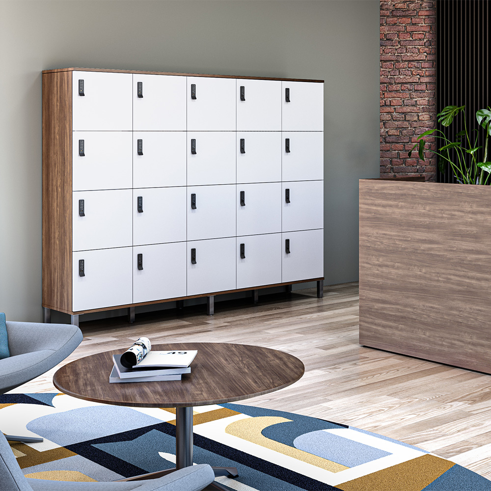Universal Lockers in reception space