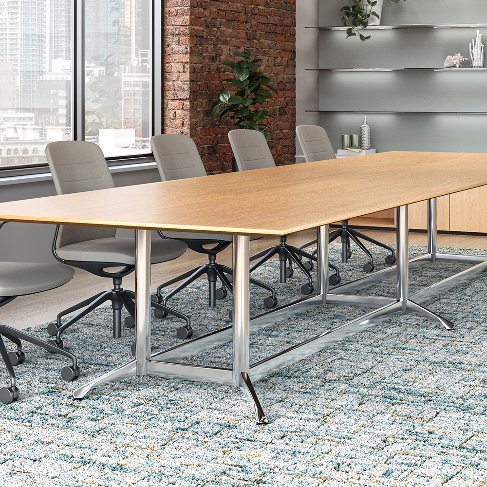 Zori Conference table with coordinating Cayman Conference Wall
