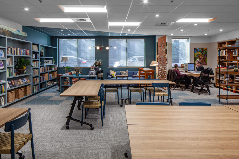 Quantum training tables in library application.