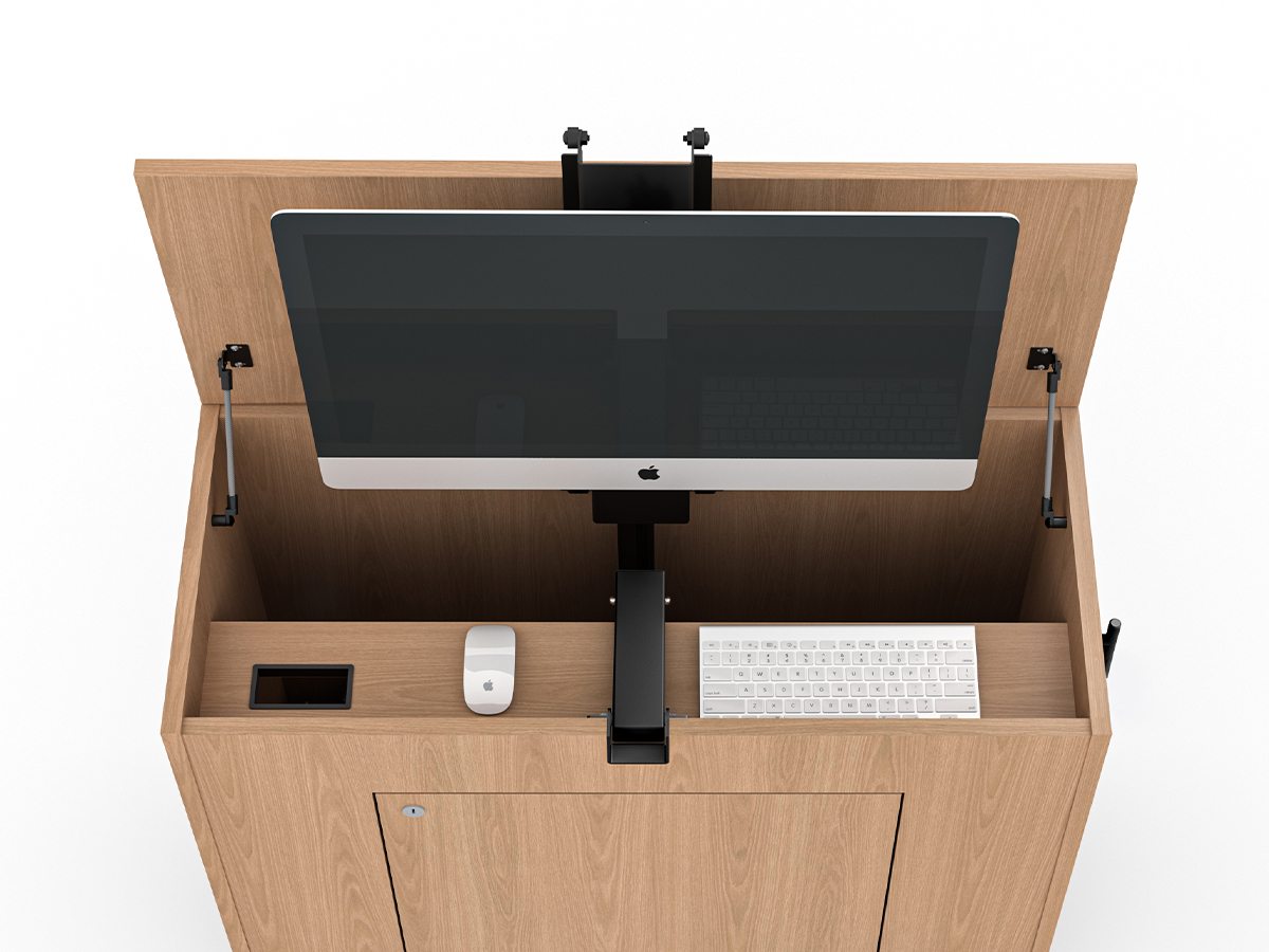 Zori Media Center internal accessory shelf.