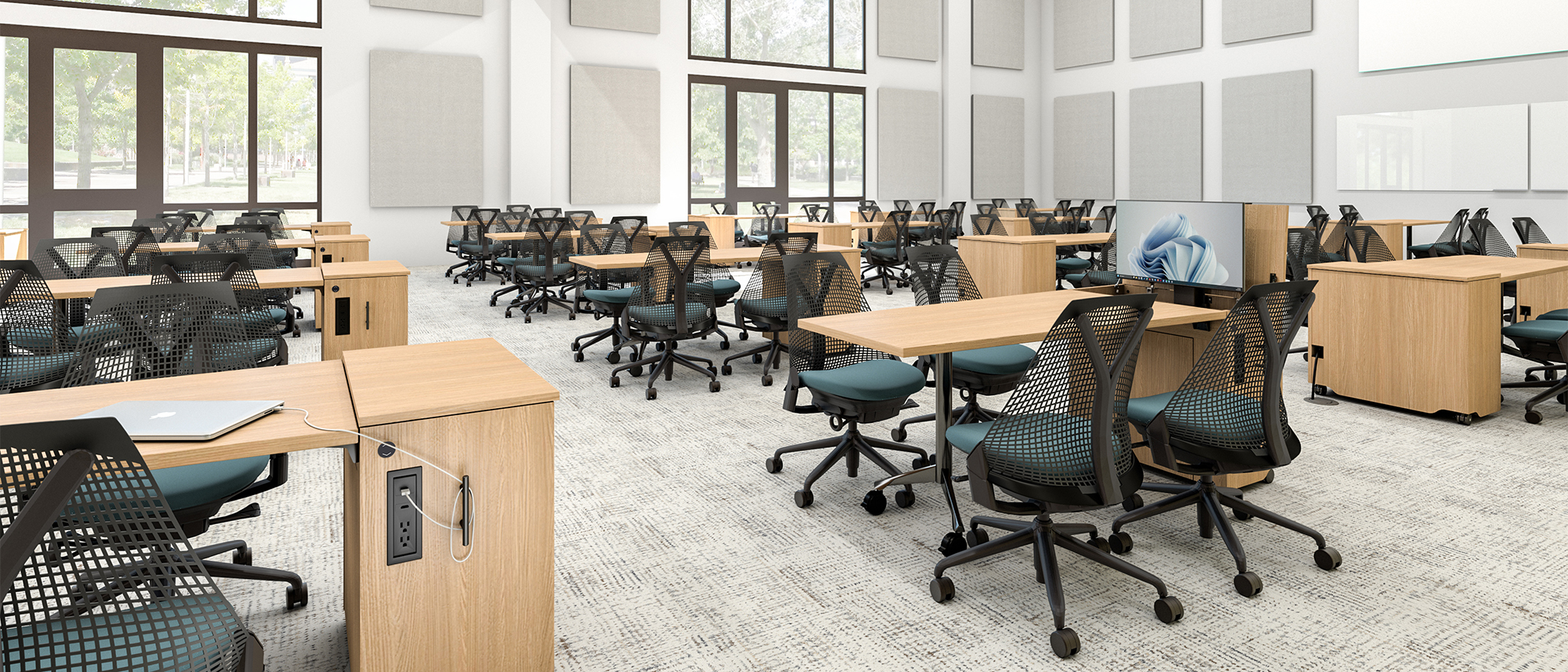 Zori Media Center in large classroom setting