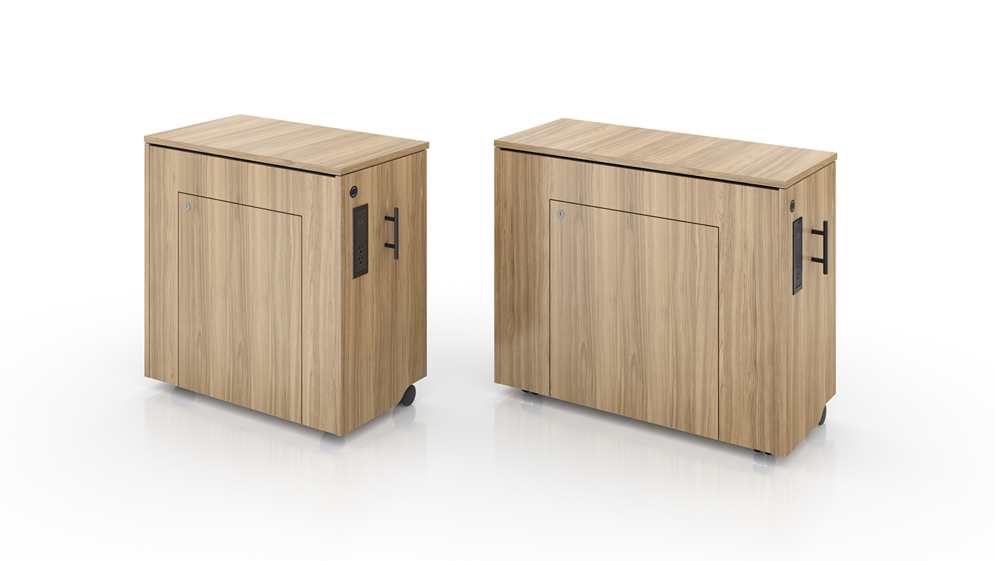 Zori Media Center cabinet size comparison against white background