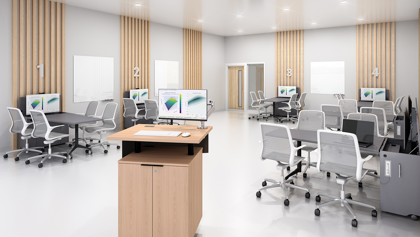Zori Media Center TEAL classroom with Zori Lectern