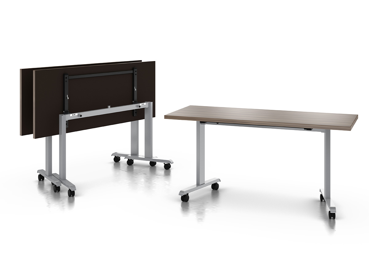 Impression training table with angled legs. 