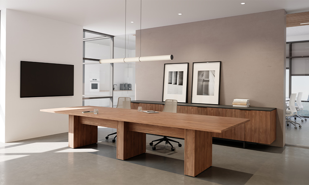 Foundation table in a conference room. 