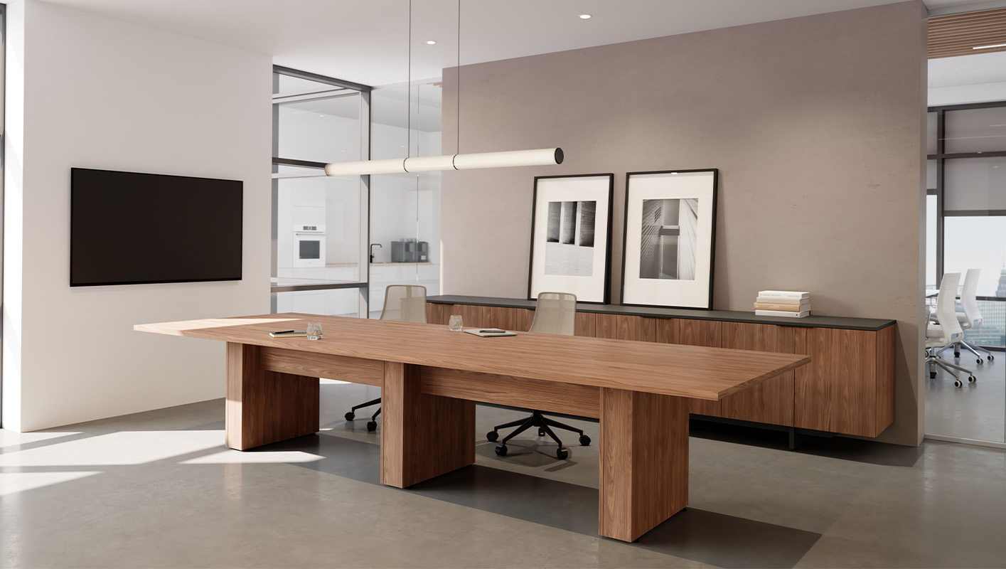 Foundation table in a conference room. 