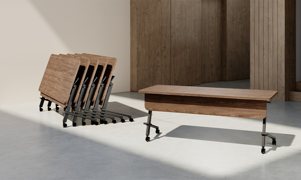 Quantum table with nested tables in the back. 
