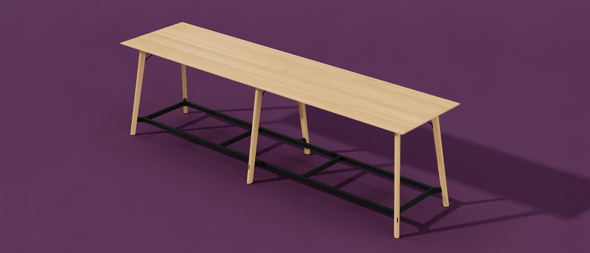 Ligouri table on purple background.