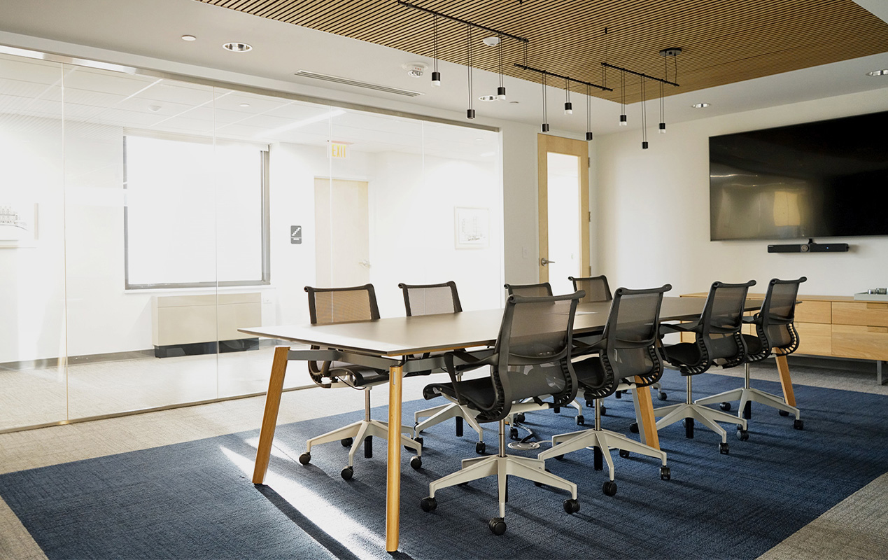Ligouri table in a conference room. 