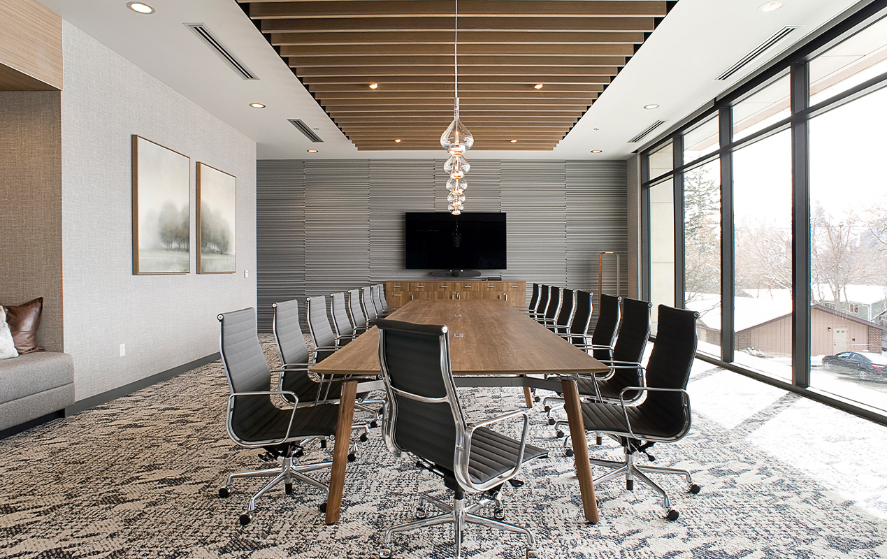 Ligouri table in a conference room. 