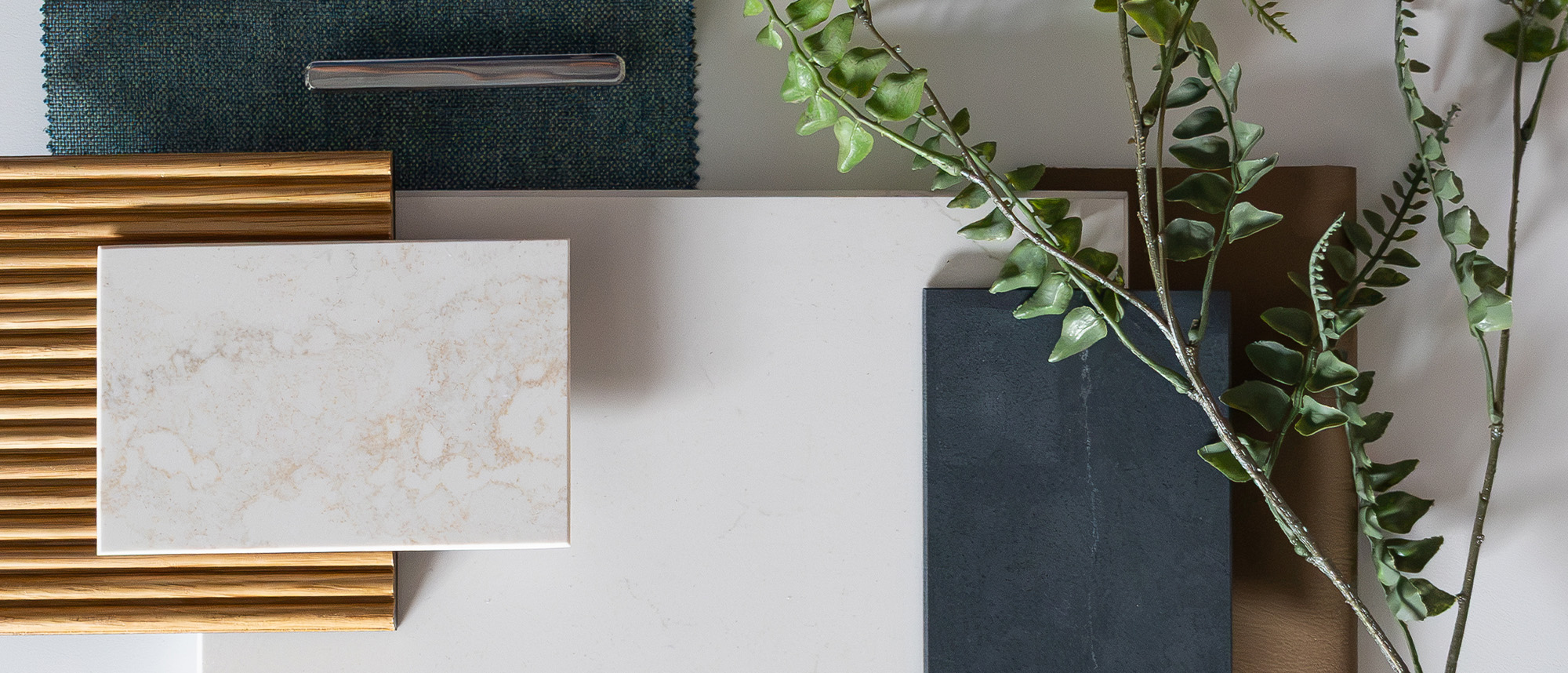 Silestone material with other coordinating materials on top.