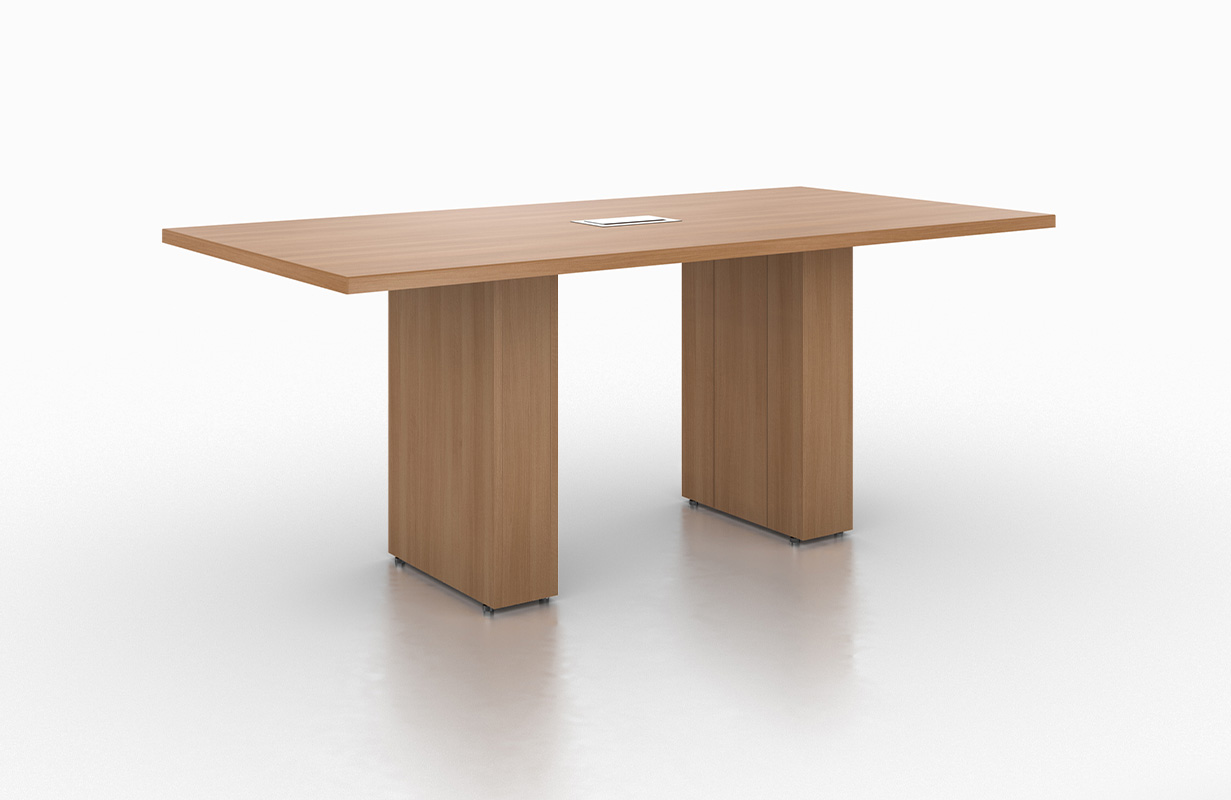 Foundation table on white background. 