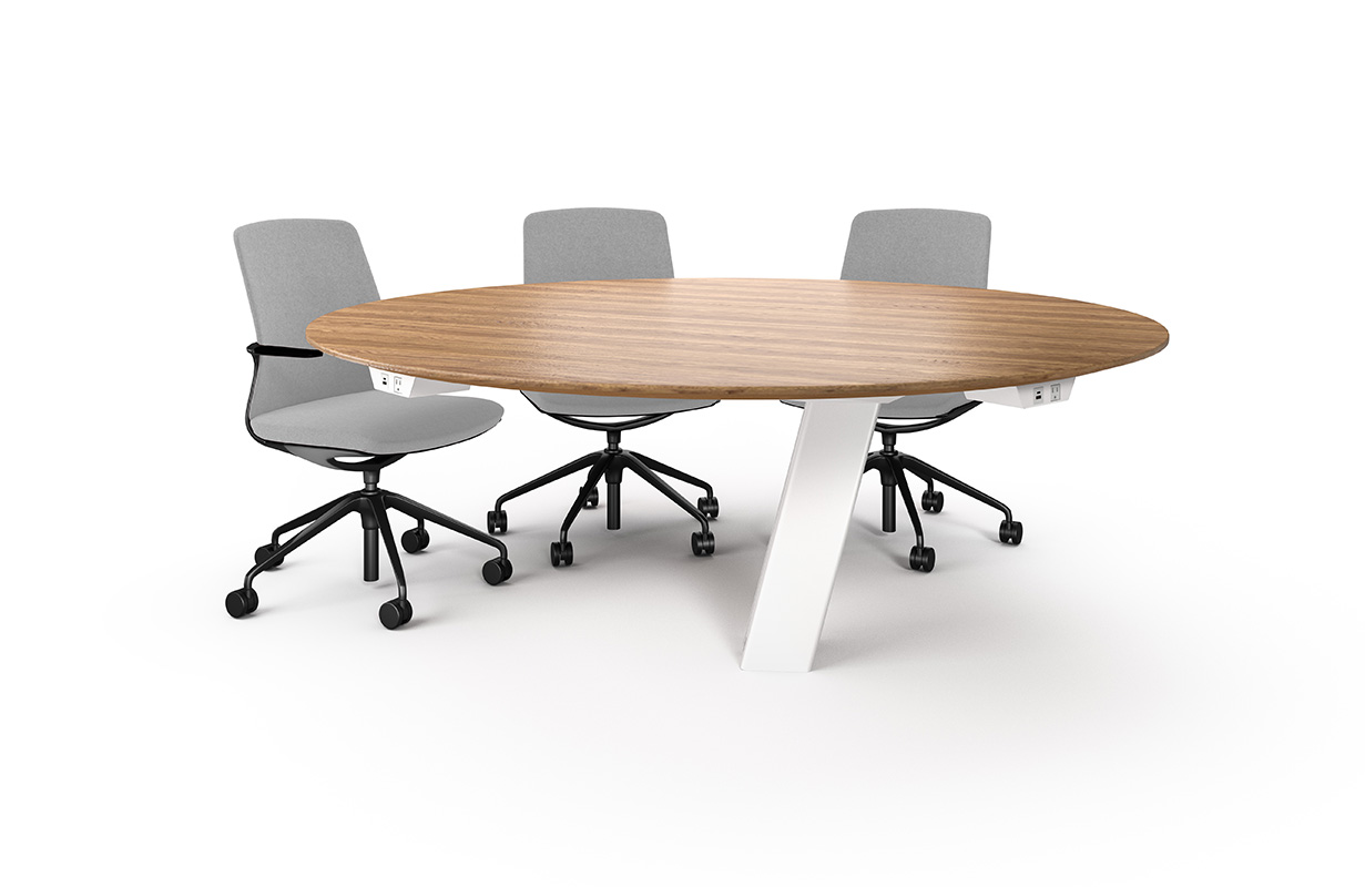 Equilibrium table on white background. 
